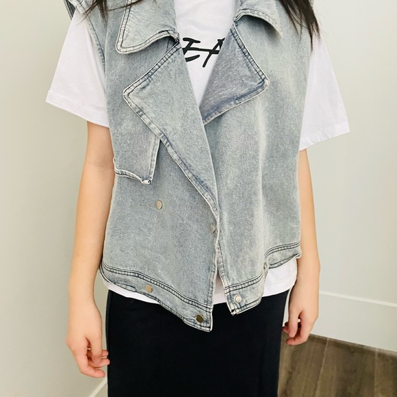 Blue Jean Vest (white tee not included) - Picture 2 of 3
